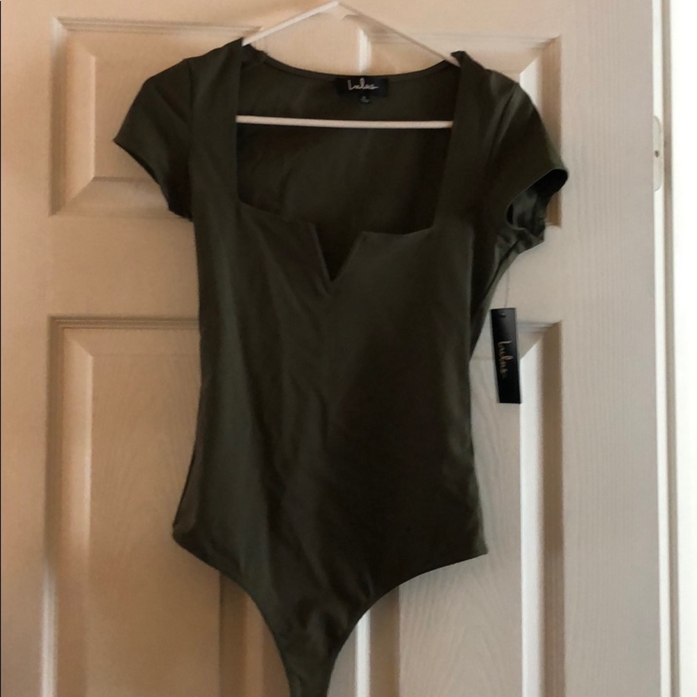Olive green bodysuit